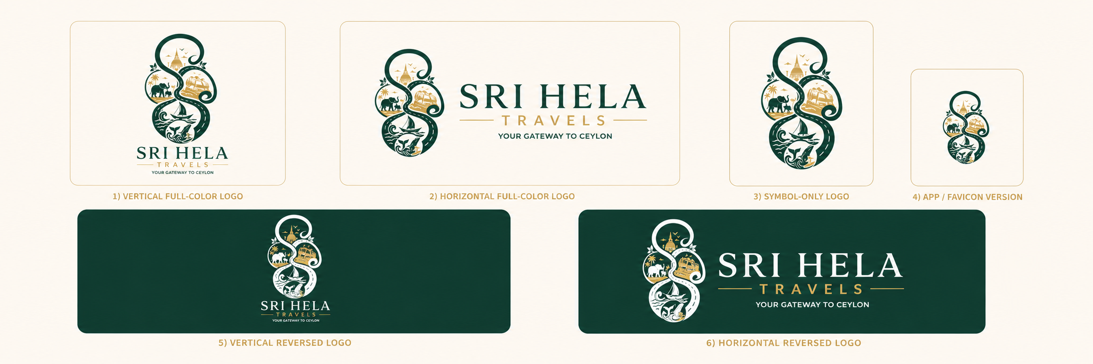 Logo system typography and variation layouts